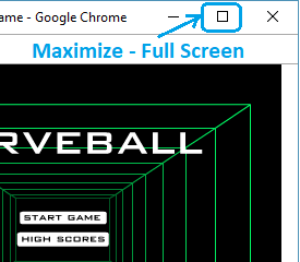 Curveball game full screen online
